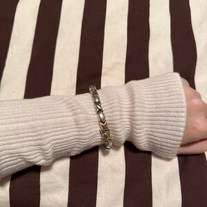 Elegant Two-Tone Bracelet